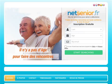 NetSenior.fr site de rencontres et tchat pour Seniors。